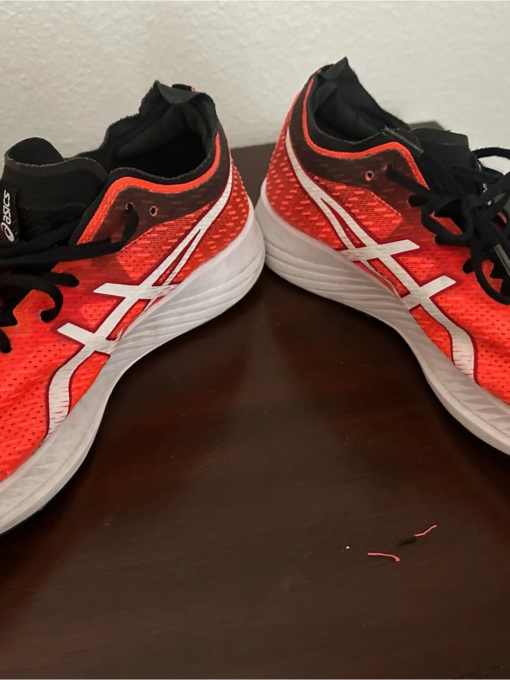 ASICS Men’s Orange and White Athletic Running Shoes